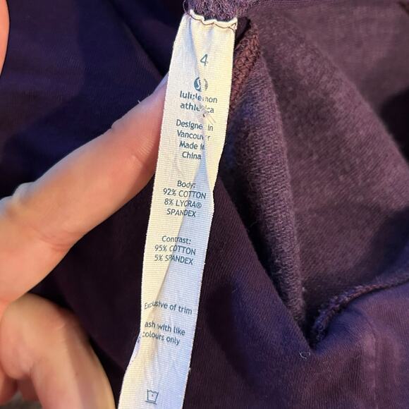 Lululemon Gratitude Wrap Jacket Womens Sz 4 Purple Double Breasted Activewear - Picture 6 of 16